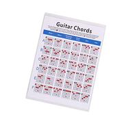 COSMEVIVI 1pezzi Guida Pratica Per Accordi Chitarra Elettrica Su Rame Tabella Per e Insegnanti Piccola Leggera e Portatile Per Apprendimento Accordi