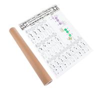 COSMEVIVI 1pezzi Guida Pratica Per Chitarra Clarinetto Poster Accordi Per Inizianti Supporto Per Esercizi Musicali e Pratica