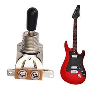 COSMEVIVI 1pezzi Level Sound Pickup Switch Per Chitarra Interruttore Selettore Con Pulsante Per Controllo Del Suono Nero