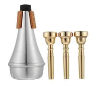 COSMEVIVI 1set Sordine Per Tromba Professionale e Principianti Inclusa Sordina Dritta Materiale Resistente Accessorio Musicale Per Banda e Studio