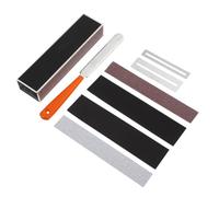 COSMEVIVI 1set Strumenti Per Lucidatura Chitarra Kit Completo Di Accessori Per Manutenzione e Polishing Fret Realizzato Inossidabile e Materiali Antiscivolo Per Musicisti e Liutai