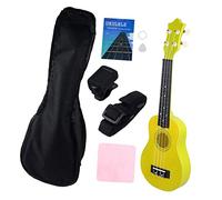 COSMEVIVI 1set Ukulele Per Adulti Completo Con Borsa Accordatore e Accessori Strumento Musicale Per Iniziare Suonare e La Creatività
