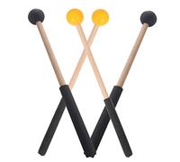 COSMEVIVI 2paia of Wooden Mallets for Tongue Drum and Marimba Durable Percussion Instrument Accessories with Polished Grip Beginner Professional Use