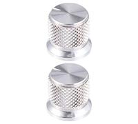 COSMEVIVI 2pezzi Manopola per Chitarra Rotativa Superficie Zigrinata Adatta per Controllo Volume e Tono su Chitarra Elettrica Amplificatore Effetti e Altoparlanti