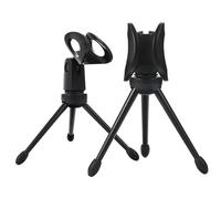 COSMEVIVI 2pezzi Supporto Microfono Tripod Plastica Per Registrazioni Podcasting e Gaming Staffa Stabile e Leggera Per Microfoni Da Tavolo Accessorio Audio Pratico e Durevole
