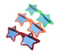 COSMEVIVI 3 Pezzi Occhiali Stella Esagerata da Spiaggia Estiva per Feste Hawaiane e Compleanni Accessorio Divertente per Foto e Decorazioni Party