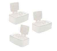 COSMEVIVI 3pezzi Contenitore Salviette Umidificate Ricaricabile Scatola Per Salviette Per Design Elegante e Funzionale Per Casa e Ufficio Pratica Scelta Per Accesso Veloce