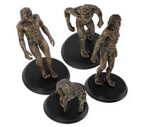 COSMEVIVI 4 modelli di evoluzione umana primitiva: figure in plastica per l'istruzione a casa e in classe - Migliora l'apprendimento con sculture dettagliate