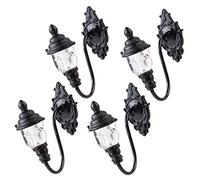 COSMEVIVI 4 Pezzi Lampada Da Parete Per Casa Delle Bambole Mini Lanterna Esterna In Miniatura Lanterna Percorso Accessori Casa Delle Bambole Lanterne Mini Luci Da Parete Fai Da Te