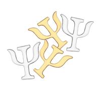 COSMEVIVI 4 Pezzi Spilla in Lega Simbolo della Psicologia, Design Originale e Facile da Applicare, Accessorio Elegante per Vestiti da Donna