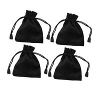 COSMEVIVI 4pezzi Sacchetti Con Corda Di Chiusura Per Gioielli Monete e Piccoli Tesori Perfetti Per Matrimoni Compleanni e Occasioni Speciali