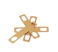 COSMEVIVI 4pezzi Supporto Per Manico Di Chitarra Ottone Spessori Regolabili Per Migliorare Qualità Sonora Accessori Per Chitarra Leggeri e Resistenti