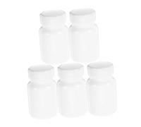 COSMEVIVI 5pezzi Flacone Vuoto in Plastica per Medicinali Contenitori per Pillole e Polvere Design Elegante e Leggero per Viaggi e Conservazione