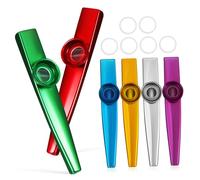 COSMEVIVI 6pezzi Kazoo Per Adulti e Membrane Extra Strumento Facile Per Insegnamento