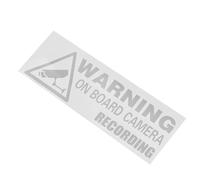 COSMEVIVI Adesivo Video Cartello di Avvertimento Telecamera di Sicurezza per Auto Adesivo di Sicurezza per Esterni Resistente Segnale di Avviso per Proprietà e Veicoli