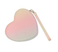 COSMEVIVI Borsello Tracolla Cuorper Bambine Portafoglio Decorativo Pu Con Design Forma Di Cuorper Piccole Cose Come Monete e Chiavi Per Uso Quotidiano Per Regali