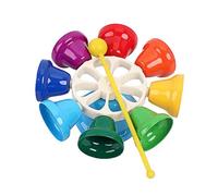 COSMEVIVI Campane Mano Ottave Colorate Strumento Musicale Educativo Per Percussione Didattica Sviluppo Delle Abilità Motorie e Percezione Sonora Ottimo Per Scuole e Attività Ludiche