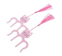 COSMEVIVI Clip Per Spartiti Pianoforte in Metallo Resistente, Set 2 Pezzi Porta Pagina a Forma Di Gatto Rosa, Accessori Musicali Portatili Per Fissare Spartiti Su Pianoforte Verticale Ed Elettrico