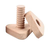COSMEVIVI Giocattolo Screw in Legno Per Ragazzo Ragazza Educativo Con Morbidi Puzzle Montaggio Geometrico Sviluppo Logico e Coordinazione Mani Vernice Sicura e Materiale Durevole