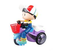 COSMEVIVI Giochi Per Ragazzo Ragazza Ragazza Triciclo Con Acrobazie e Luci Giocattolo Simulazione Moto Senza Batterie Design Per Casa e Scuola Facile Da Montare e Resistente