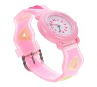 COSMEVIVI Orologio Per Bambini Orologio Dei Cartoni Animati Orologio Da Ragazza Da Festa Orologio Rotondo Per Bambini I Bambini Dei Cartoni Animati Guardano Rosa Gel Di Silice