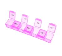 COSMEVIVI Portapillole Da Viaggio Organizer Giornaliero Compatto Per Pillole Design e Leggero Scomparti Resistenti e Pratici Per Pianificare La Tua Routine Di Medicazione