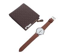 COSMEVIVI Regalo Orologio Da Polso Uomo e Portafoglio in Set Orologio e Portafoglio Per Uomo in Da Polso