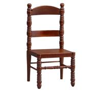 COSMEVIVI Sedia per bambole: sedia in legno in miniatura per giochi di ruolo, accessorio per bambole - scala 1:12, piccola decorazione per mobili, accessori per case delle decorazioni per la casa,