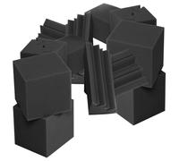 COSMEVIVI Set 16 Pezzi Pannelli Fonoassorbenti Per Isolamento Acustico, Trappole Per Bassi Acustici Angolari in Schiuma Ad Alta Densità Per Studio, Ufficio e Sala Di Controllo