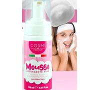 COSMI PREMIUM - Mousse Detergente Viso con Aloe Vera - 150 ml - Detergente Delicato, Rinfrescante e Lenitivo - Made in Italy - Pelle Morbida e Pulita