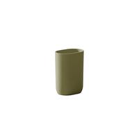COSMIC ALIFE Vaso Portaspazzolini per Piano del Bagno con Design Minimalista e Funzionale. Supporto per Spazzolini da Denti di Colore Verde Pallido