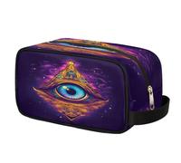 Cosmic All Seeing Eye Trousse da toilette per uomo e donna, borsa per cosmetici con manico, organizer da viaggio, borsa portatile impermeabile per palestra, vacanze, campeggio, sport