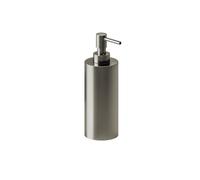 COSMIC Architect Sp Dispenser di Sapone per Bagno di Design Elegante e Circolare. Dosatore da Piano per Bagno e Cucina in Metallo. Accessorio Ricaricabile da 240 Ml in Colore Acciaio Opaco