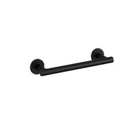 COSMIC Architect Sp Porta Asciugamani a Barra per Bagno Realizzato in Metallo di Design Circolare e Minimalista. Appendi Asciugamani con Montaggio a Parete tramite Viti di Colore Nero Opaco