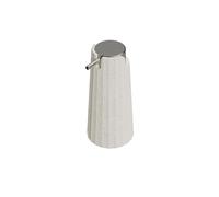 COSMIC Avenir Dispenser di Sapone per Bagno di Design Moderno e Poligonale. Dosatore da Piano per Bagno e Cucina in Plastica Riciclata. Accessorio Ricaricabile da 200 Ml in Colore Bianco Naturale
