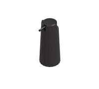 COSMIC Avenir Dispenser di Sapone per Bagno di Design Moderno e Poligonale. Dosatore da Piano per Bagno e Cucina in Plastica Riciclata. Accessorio Ricaricabile da 200 Ml in Colore Nero Natur.