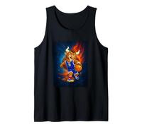 Cosmic Basketball Mascot Player Galaxy Space Graphic Canotta