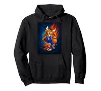 Cosmic Basketball Mascot Player Galaxy Space Graphic Felpa con Cappuccio