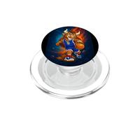 Cosmic Basketball Mascot Player Galaxy Space Graphic PopSockets PopGrip per MagSafe