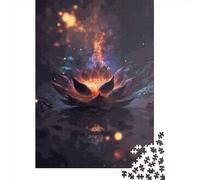 Cosmic Bloom Black Lotus Puzzle Impossibili 1000 Pezzi Decorazione Per La Casa. Giochi Rilassamento E Intelligence Per Adulti E Ragazzi Da 14 Anni 1000pcs (75x50cm)