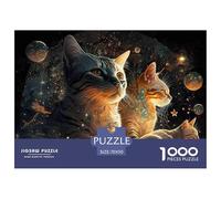 Cosmic Cats Fantasy Sturdy Paper Material Great Brain Teaser, Suitable for Home Relaxation And Personal Hobby Time 70x50cm/1000pcs