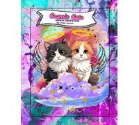 Cosmic Cats Reverse Coloring Book: 24 Pages Printable Wall Art Sketch Doodle Activity