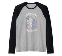 Cosmic Claws Cat non è mai stato leggendario, fantastiche e divertenti vibrazioni spaziali Maglia con Maniche Raglan