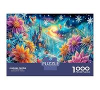 Cosmic Colorful Blooms Jigsaw Puzzle 1000 Pezzi Classici Per Adulti E Bambini ≥14 Anni Giochi Educativi Per Appassionati Esperti Decorazione Casa Imparo Logica 52x38cm/1000pcs