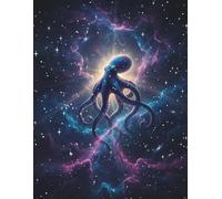 Cosmic Creatures Octopus Art Journal: A Lined & Blank Mixed Media Notebook for Creative Writing, Drawing, Sketching & Visual Expression (8.5 x 11, 120 Pages)