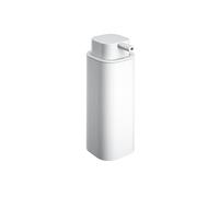 COSMIC Dispenser di sapone NEA, acciaio inox, 370 ml, quadrato, senza fissaggio. Colore bianco opaco