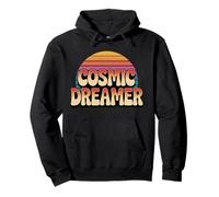 Cosmic Dreamer Retro Tramonto Logo Stile Vintage Felpa con Cappuccio