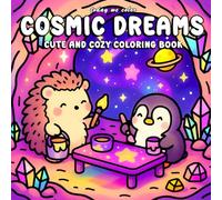 Cosmic Dreams: Cute and Cozy Coloring Book for Adults Featuring Dreamy Cosmic Critter Designs for Relaxation