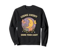Cosmic Energy - Boho Luna Fiori Stelle Mistico Felpa
