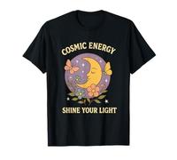 Cosmic Energy - Boho Luna Fiori Stelle Mistico Maglietta
